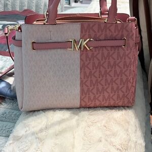 Michael Kors Pink Signature Satchel